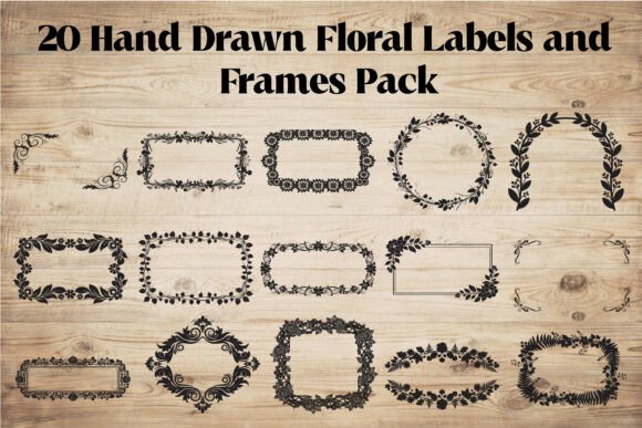 20 Hand Drawn Floral Labels and Frames: A Practical Evaluation