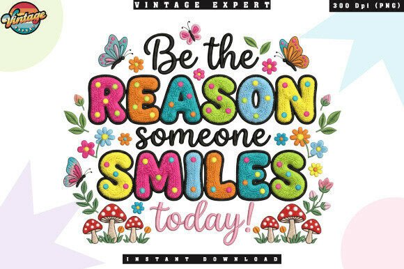Be the Reason Someone Smiles Crochet PNG