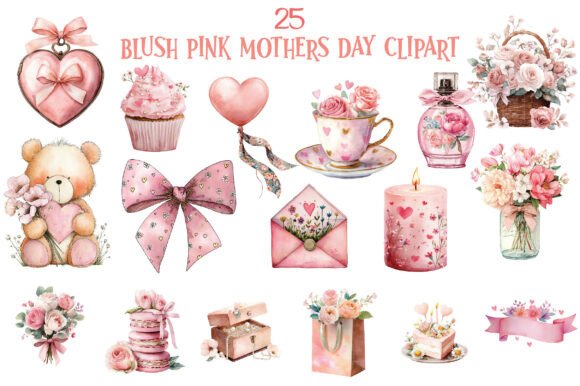 Blush Pink Mother’s Day Clipart: Elevating Your Celebrations with Soft Elegance