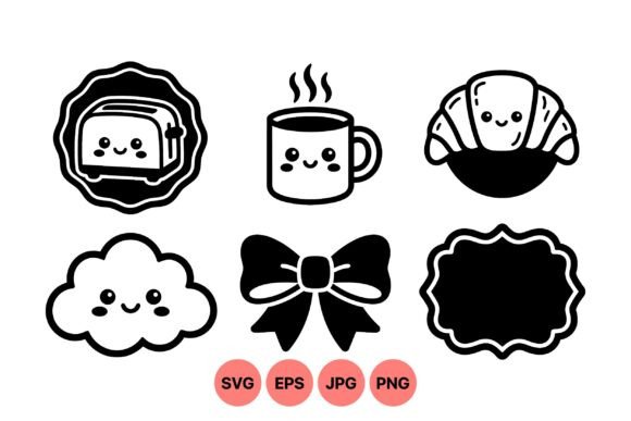 Bringing Morning Joy to Design: The Ultimate Cute Kawaii Breakfast Icon Set