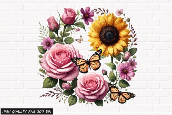 Bringing Nature to Life with the Colorful Butterfly 8 Clipart PNG File