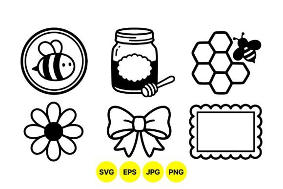 Bringing Nature to Life with the Cute Honey Bee SVG Clipart Set