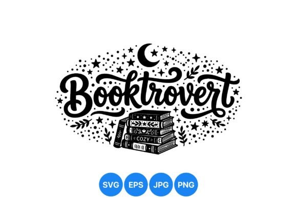 Cozy Booklover Hand Lettering: A Whimsical Design