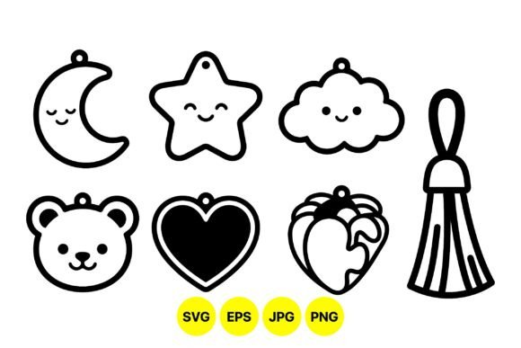 Cute Baby Toy Charm SVG Set Evaluation