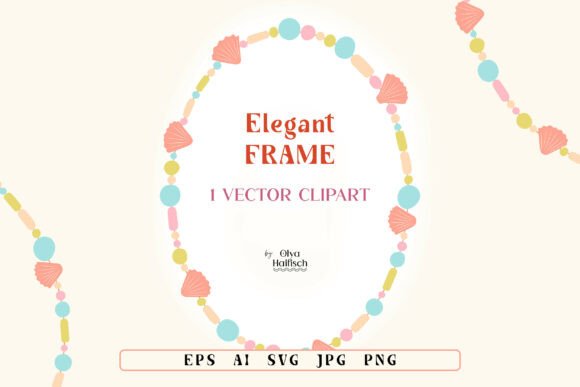 Cute Beaded Jewelry Vector Frame Clipart: A Guide to Elegant Design