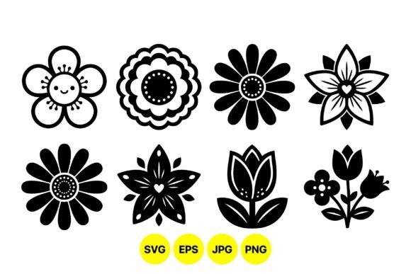 Cute Floral Black Silhouette Clipart: A Practical Guide for Design Workflows