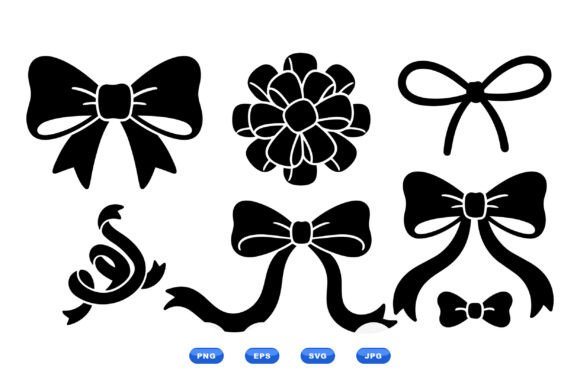 Elegant Bow SVG Clipart Pack for Design