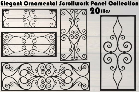Elegant Ornamental Scrollwork Panel: A Workflow Guide for Fabrication and Design