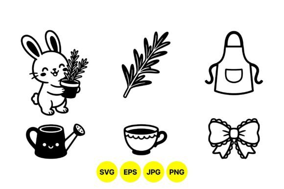 Evaluating the Cute Gardening Bunny Clipart Set for Your Design Projects