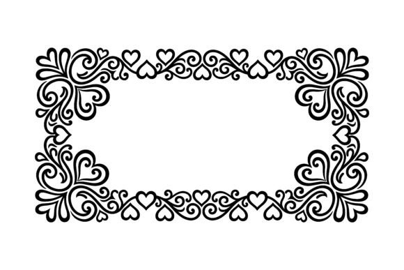Floral Heart Valentine Border Vector: Elevating Your Romantic Design Projects