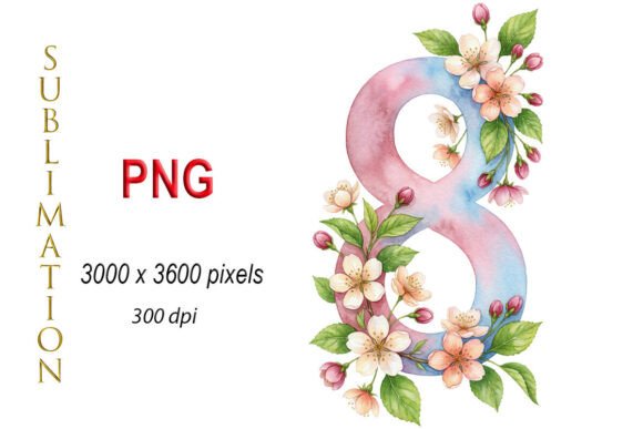 Floral Number 8 Watercolor PNG: The Ultimate Guide to Versatile Digital Art Assets