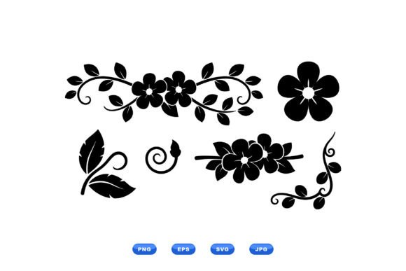 Floral Vine Clipart Collection: Elevating Design with Elegant Silhouettes