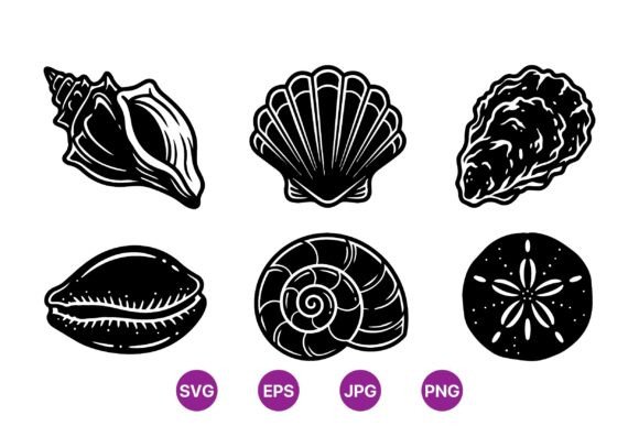 Ocean Shell Silhouette Clipart Set: A Designer's Guide