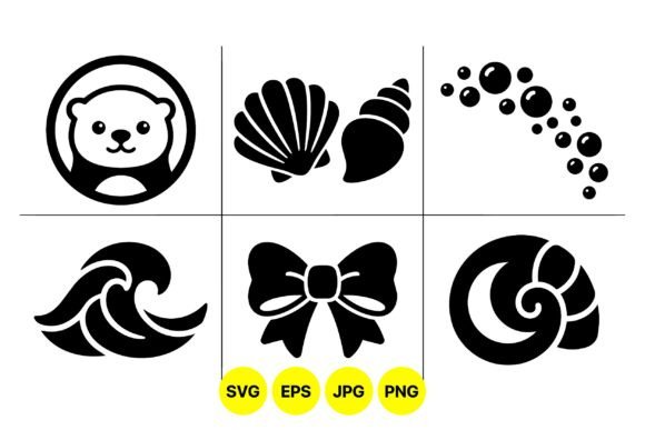 Ocean Shells and Waves Icons: A Creative Toolkit