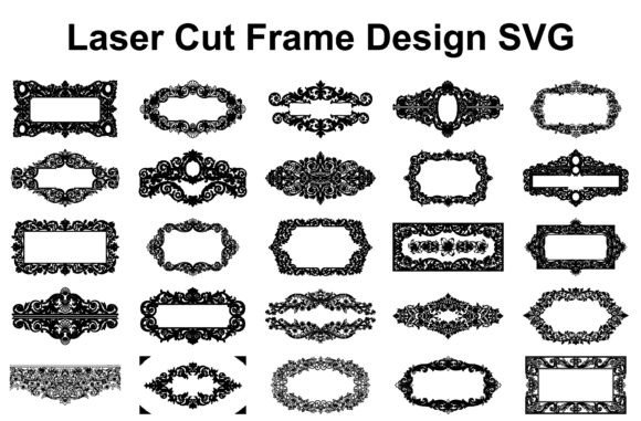 Ornamental Frame SVG Pack for Laser Cutting