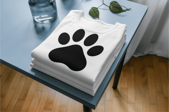Paw Print SVG Dog Paw Silhouette Cut