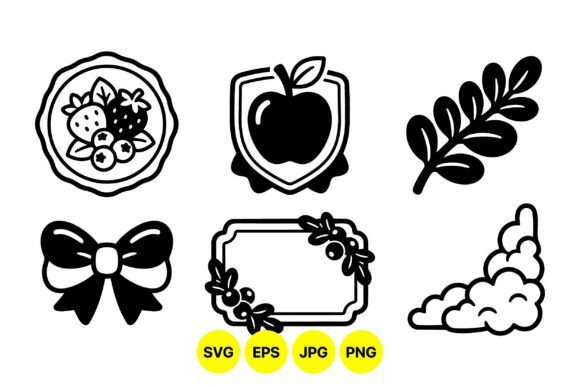 Rustic Fruit Emblem Clipart Set: A Modern Toolkit for Timeless Design