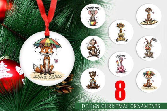 Summer Animal Character Ornament PNG: A Creative Twist for Holiday Decor