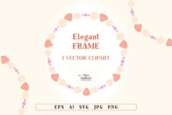 Summer Pearl and Shells Jewelry Vector: A Versatile Design Element for Elegant Projects