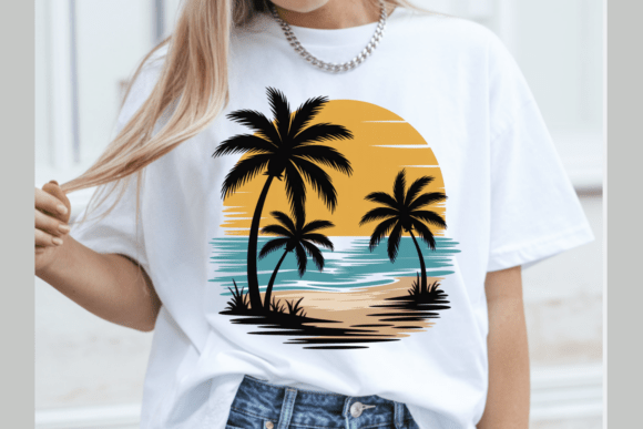 Tropical Beach Sunset Palm Tree PNG: The Ultimate Asset for Summer Designs