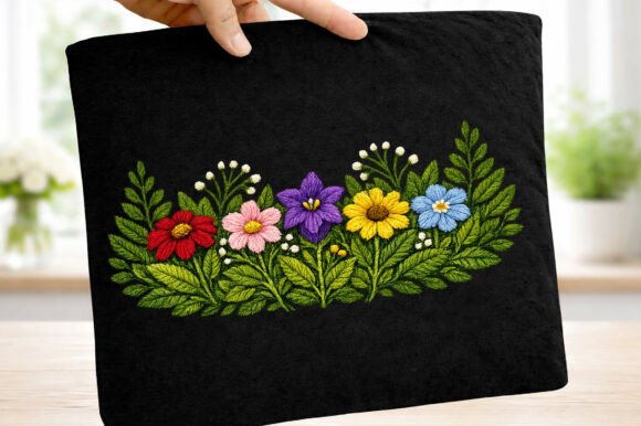 Understanding Realistic Stitched Embroidery Floral PNG Assets for Design
