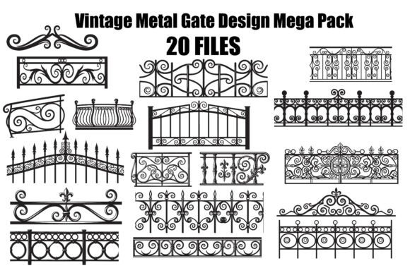 Vintage Metal Gate Design Mega Pack: A Guide to Timeless Elegance